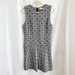 Tory Burch Black and White Midi Dress